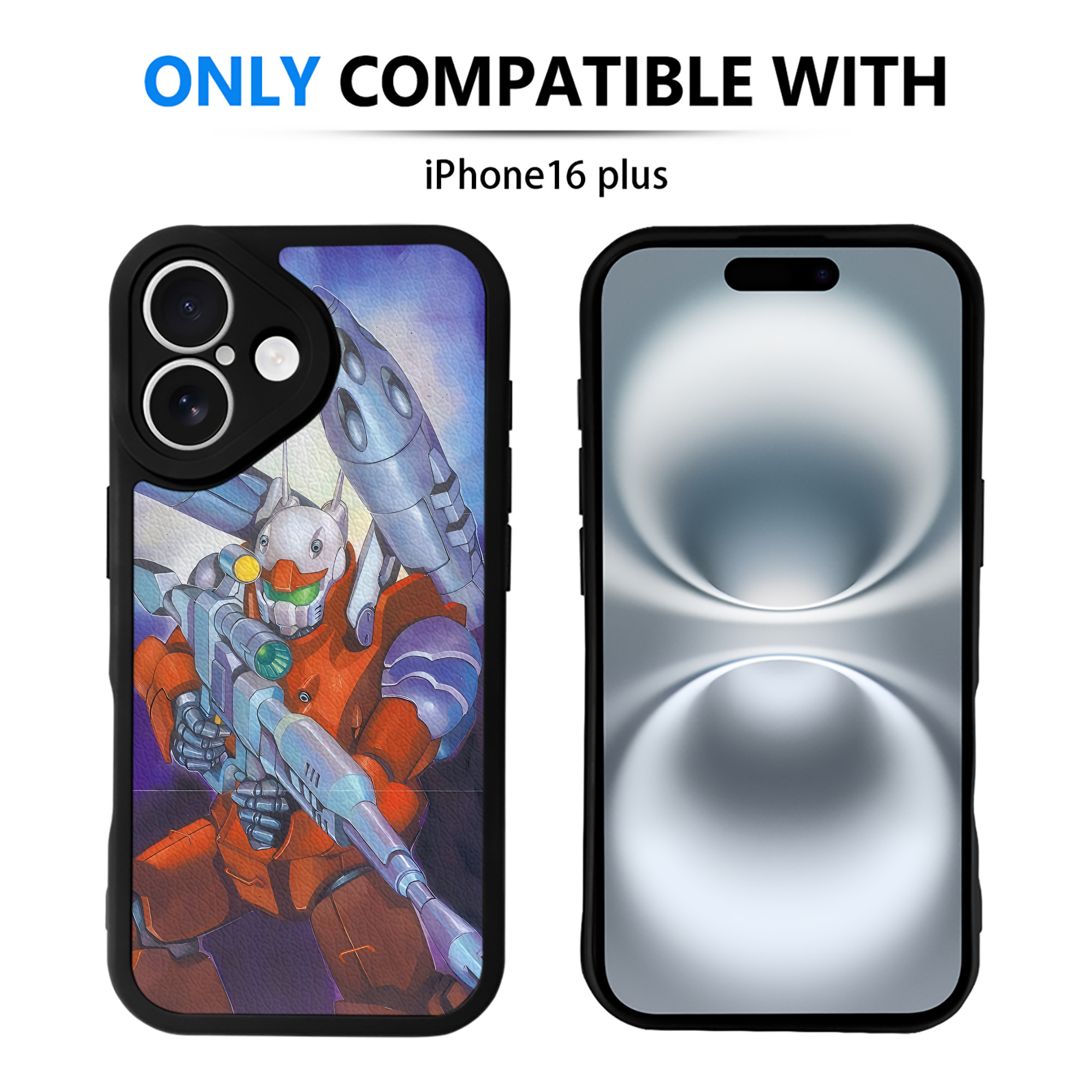 （画像用） 機動戦士ガンダム Mobile Suit Gundam 【iPhone 16シリーズ対応】シリコンスマホケース（レザー調） 材質：シリコン